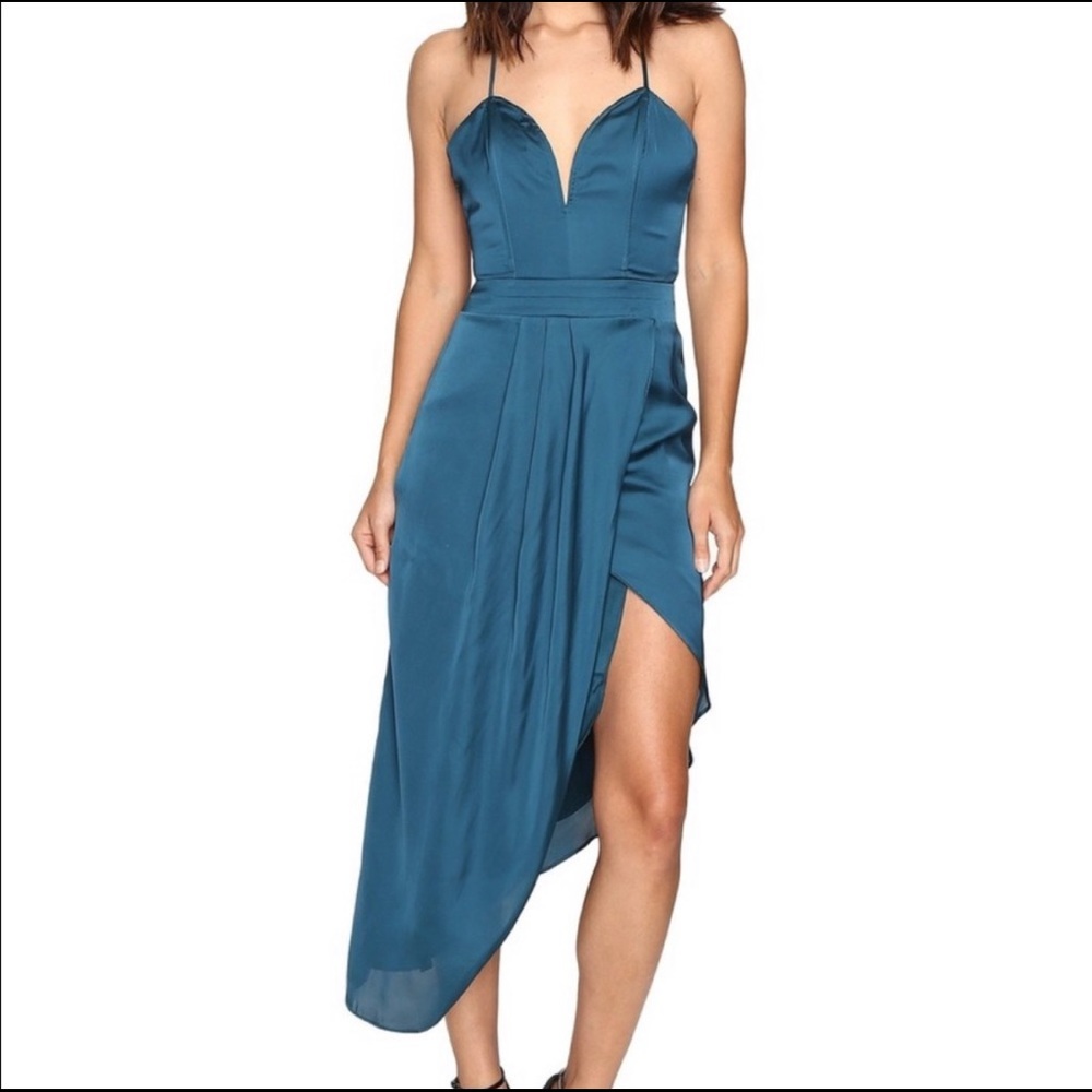 Lovers + Friends Teal Midi Dress
